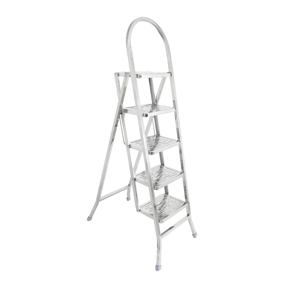 [FREESHIP] Thang gấp gọn Deli QUI PHÚC, inox cao cấp, không gỉ, chịu lực tốt, an toàn, chân chống trượt