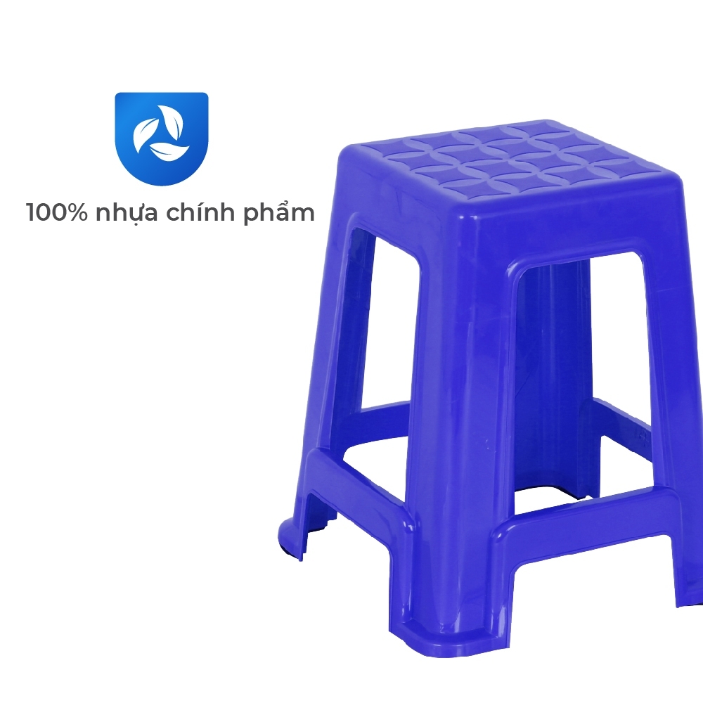 [FREESHIP] Ghế nhựa cao Super QUI PHÚC, combo 10 ghế, chân chống trượt, ngồi chịu lực 90kg, chống kẹt khi xếp chồng