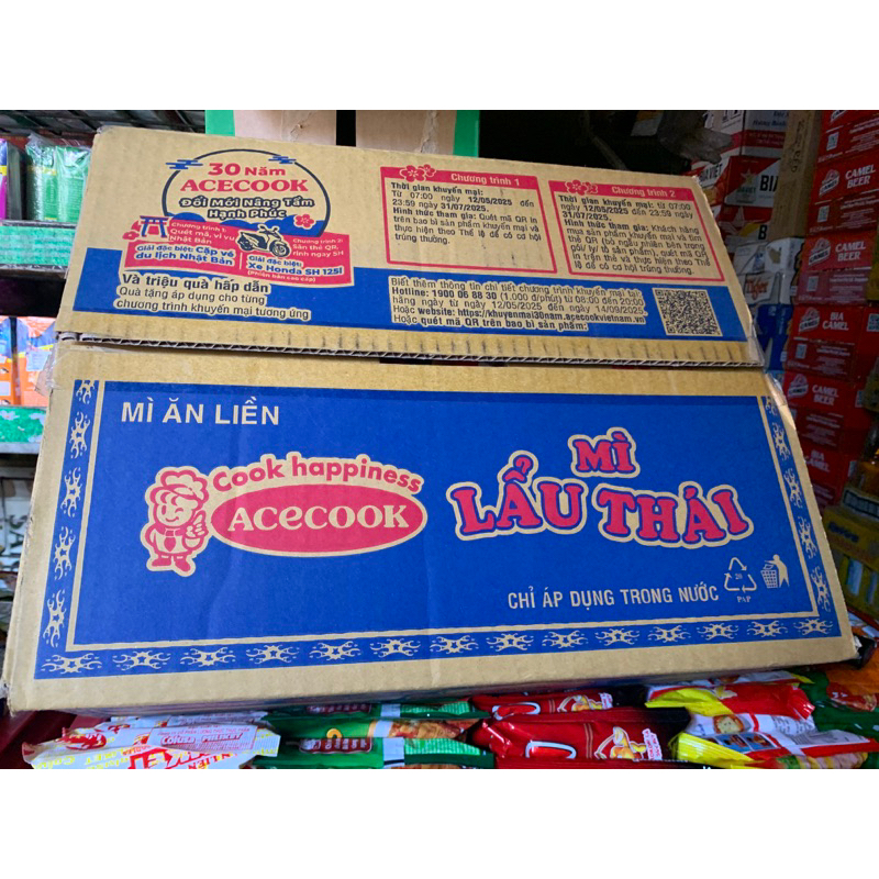 Thùng Mì lẩu thái 30 gói