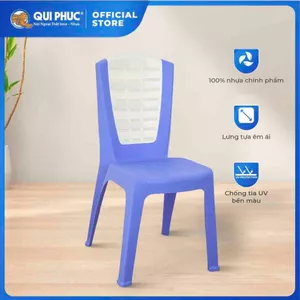Ghế nhựa tựa lưng Super QUI PHÚC, combo 20 ghế size lớn, chống kẹt ghế, chống trượt, chắc chắn, tiện lợi