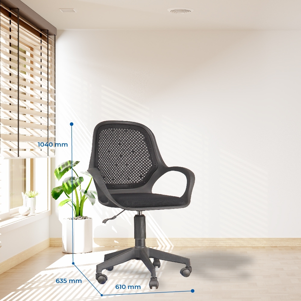 [FREESHIP] Ghế văn phòng Dona QUI PHÚC combo 2 ghế lưng lưới, dễ lắp đặt, chắc chắn, chân xoay 360 độ, linh hoạt