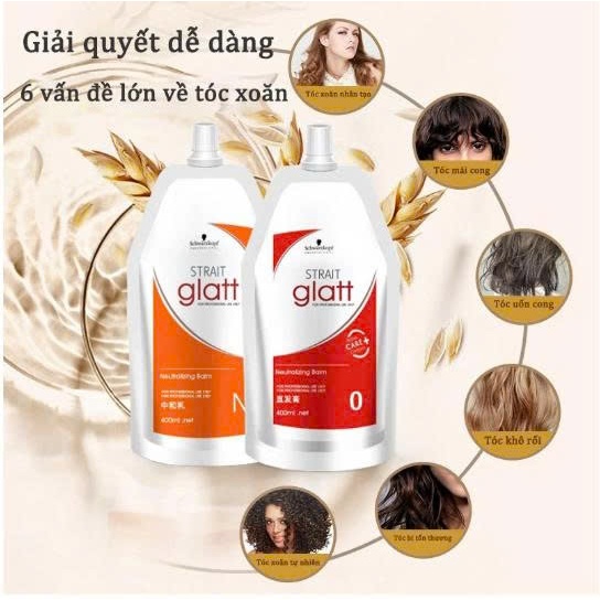 Kem Uốn Duỗi Tóc STRAIT GLATT | Made in Thai Lan | 400ml