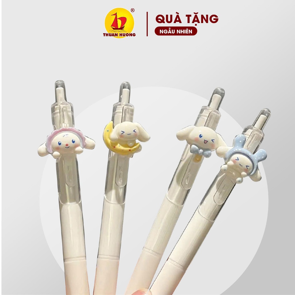 Quà tặng Quạt xếp - Bút mực đen kiểu dáng dễ thương, tặng ngẫu nhiên