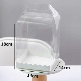 Túi hộp meka để giấy, chuyên cắm hoa hoặc đựng vừa cốt trụ mini SIZE 14*18cm Túi Hộp Mica Đựng Quà Tặng ANGIHOME