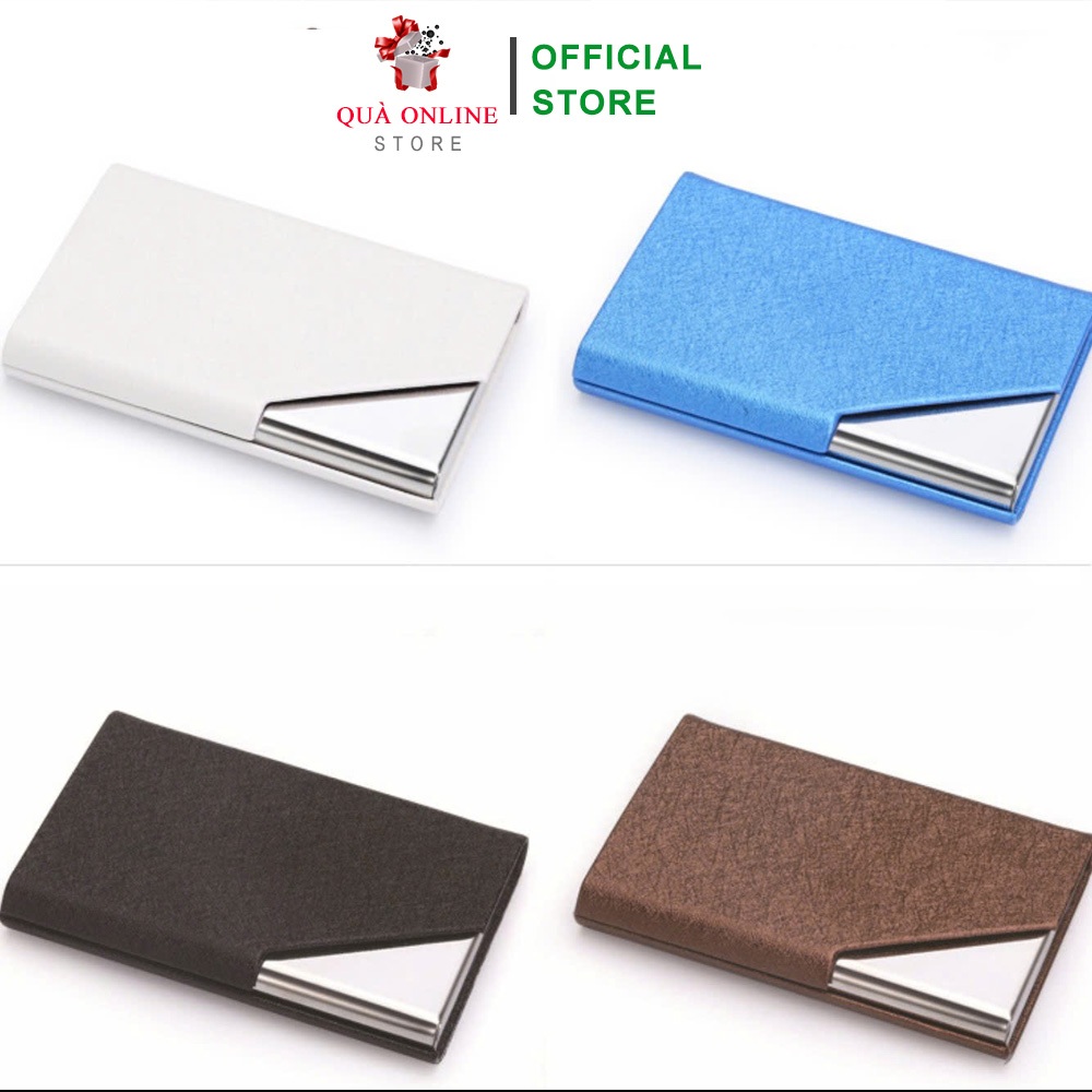 Hộp Đựng Card Danh Thiếp Màu Nâu, Card Visit, hộp đựng thẻ ATM, Holder Đựng Card Cao Cấp SGIFT S286