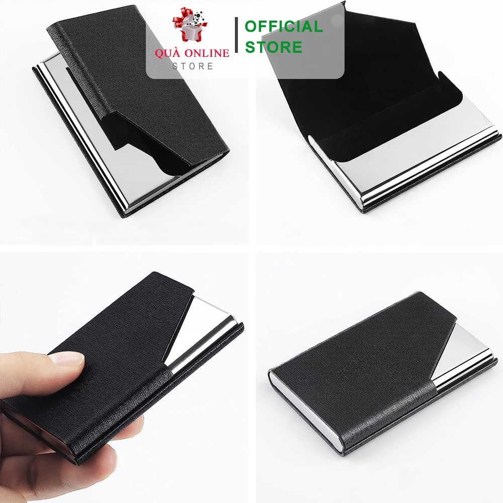 Hộp Đựng Card Danh Thiếp Màu Nâu, Card Visit, hộp đựng thẻ ATM, Holder Đựng Card Cao Cấp SGIFT S286