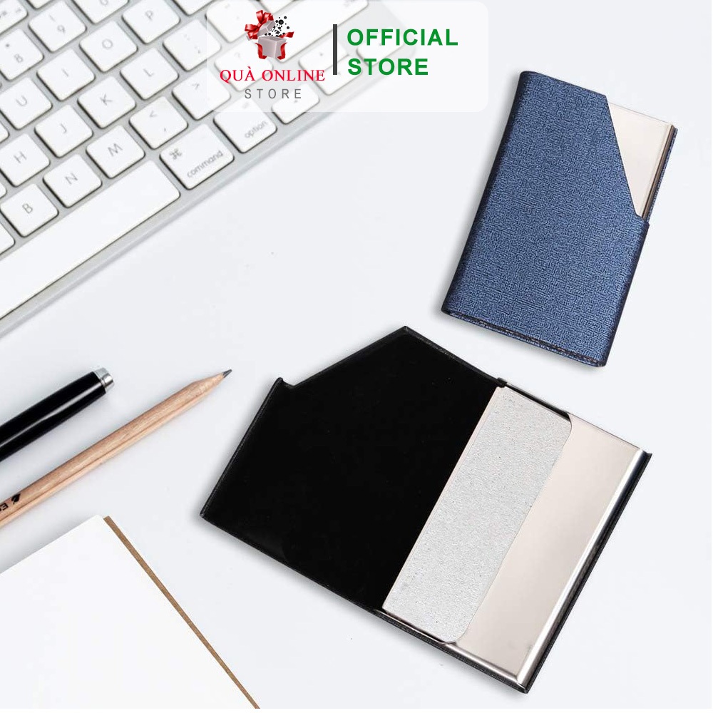 Hộp Đựng Card Danh Thiếp Màu Nâu, Card Visit, hộp đựng thẻ ATM, Holder Đựng Card Cao Cấp SGIFT S286