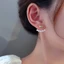 Bông Tai Đinh tán Ngọc Trai Tình Yêu Thời Trang Nữ, Bạc S925 phong cách Hàn Quốc KT32