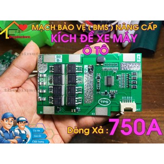 MẠCH KÍCH ĐỀ XE MÁY 4S-3.2V(LifePo4) DÒNG XÃ TỨC THỜI 1500A , LIÊN TỤC 60A CHỨC NĂNG CÂN BẰNG
