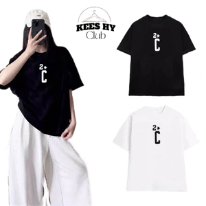Áo Thun AastuC Hoạ Tiết Ngôi Sao In Hình Basic Form Rộng Tay Lỡ Cotton 2 Chiều Nam Nữ