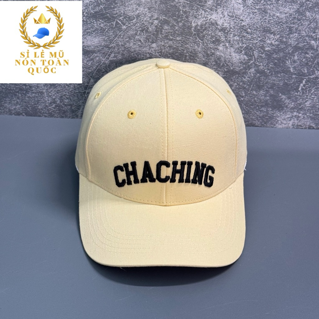 Mũ lưỡi trai kaki nam nữ - nón kết thêu chữ chaching thời trang siêu đẹp