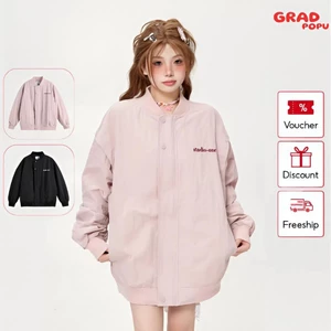 Áo khoác retro nam nữ GRADPOPU ve cổ phong cách Mỹ Nhật thời trang chống mài mòn mùa thu đông PAK89