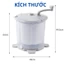 Máy giặt mini ACHITA G60 xoay tay trợ lực, dễ dàng vệ sinh lồng giặt, bảo hành 12 tháng