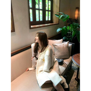 Áo khoác dạ tweet dệt kim form suông cao cấp sang trọng