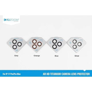 Cường Lực Camera KUZOOM Chống Trầy, Xước Chống Vỡ, Màu Nguyên Bản Cho Điện Thoại iPhone 17 Pro ProMax Air