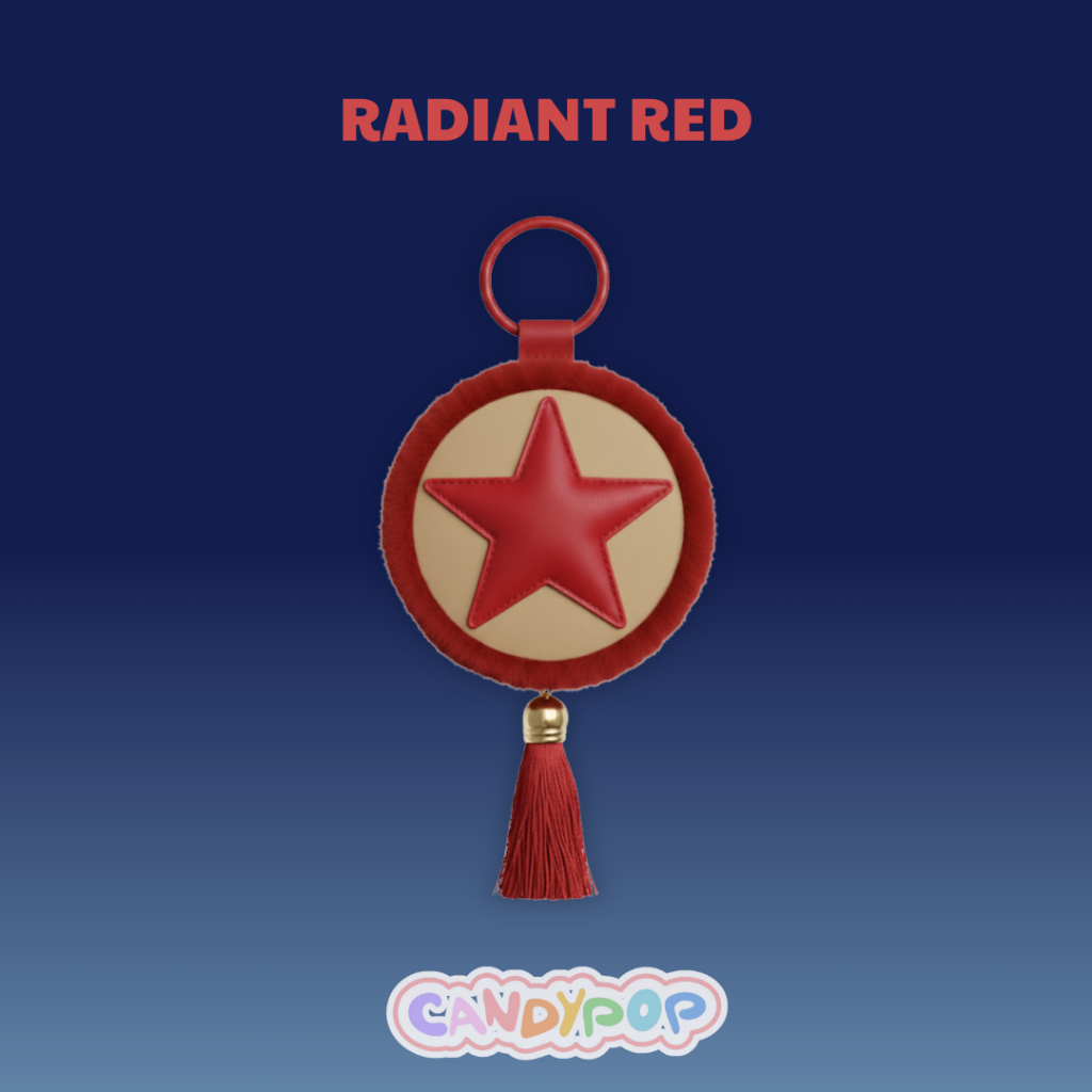 Lantern Charm - Charm Móc Khoá Thời Trang Đeo Túi hình Đèn Ông Sao Chất Liệu Vải Lông Gấu và Da PU - BST Trung Thu
