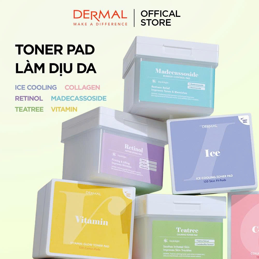 [Dermal] Toner Pad Dermal 120 Miếng – Cấp Ẩm, Tái Tạo, Làm Dịu & Sáng ...