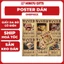 Bộ 10 Poster Ảnh Truy Nã One Piece, Kích Thước A4, A5 Da Bò Cổ Điển, Tranh Dán Tường Decor