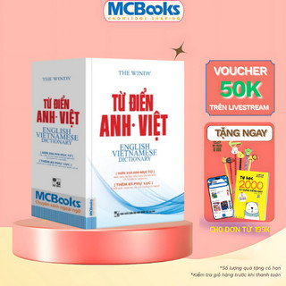 Sách - Từ Điển Anh VIệt Phiên Bản Bìa Mềm Màu trắng - Giải Nghĩa Đầy Đủ Ví Dụ Phong Phú