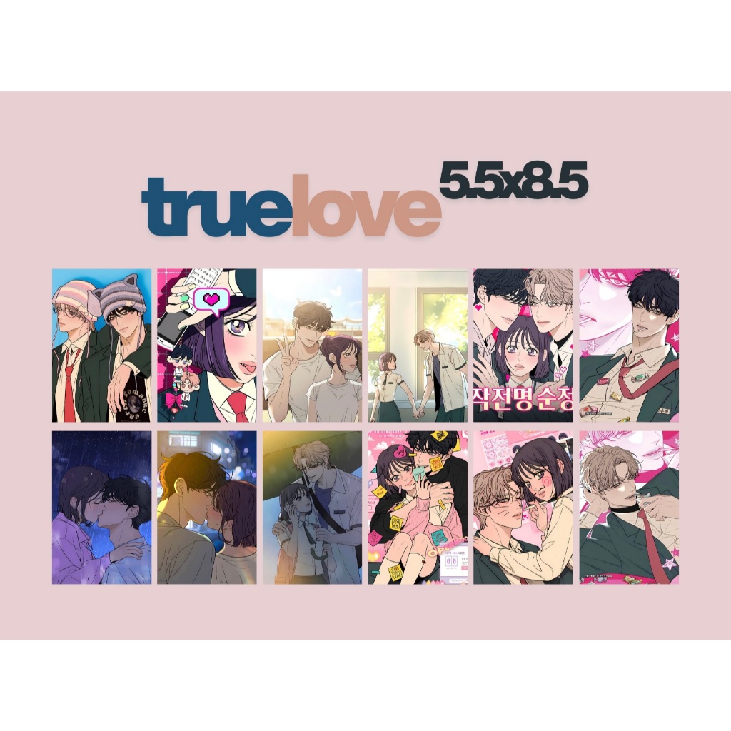 set 10 sticker decal"Chiến thuật tình yêu trong sáng"-"Operation: True Love" Baek Do Hwa-Go Eunhyeok(size 5,5x8,5cm)