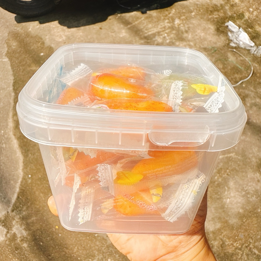 KẸO-DẼO-XOÀI-MUỐI-ỚT - Hộp Vuông 200G/ Hộp Pet 350G