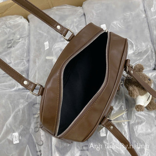 Chio2nd - Tặng Charm - Túi Chio Dáng Cặp bigsize 2 nắp khoá túi đeo vai