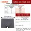 Quần lót nam Boxer ZAPATA vải Bamboo cao cấp, kháng khuẩn, co giãn 4 chiều