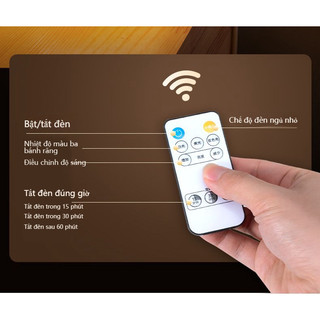 Đèn Phòng Ngủ Led Tiết Kiệm Điện - Bàn Đèn Cảm Ứng 3 Màu Sạc Lại Cho Học Và Ngủ