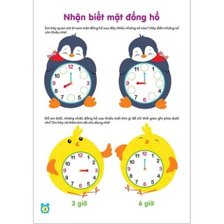 Sách - Học Xem Giờ & Học Toán (Giai Đoạn Vàng Để Con Phát Triển) ndbooks