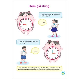 Sách - Học Xem Giờ & Học Toán (Giai Đoạn Vàng Để Con Phát Triển) ndbooks