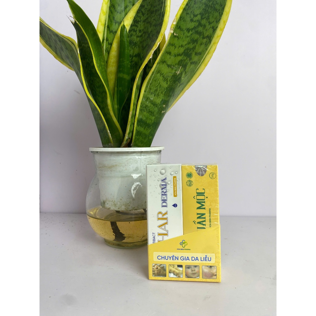 COMBO Thuần mộc 16g, xịt kháng khuẩn Phar Derma, hỗ trợ hăm da, chàm sữa, viêm nang lông, mụn viêm