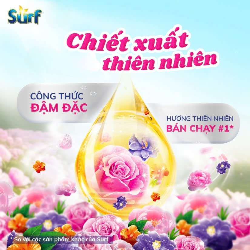 Nước Giặt Surf - Can 2.7KG/ Túi 2.9kg  bonghoanang