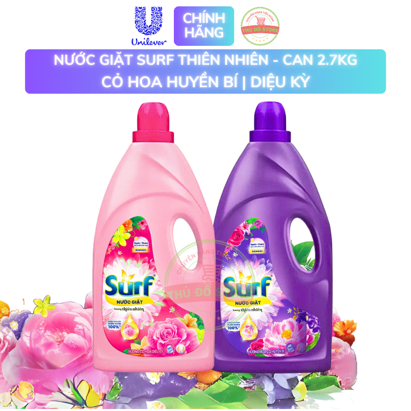 Nước Giặt Surf - Can 2.7KG/ Túi 2.9kg  bonghoanang