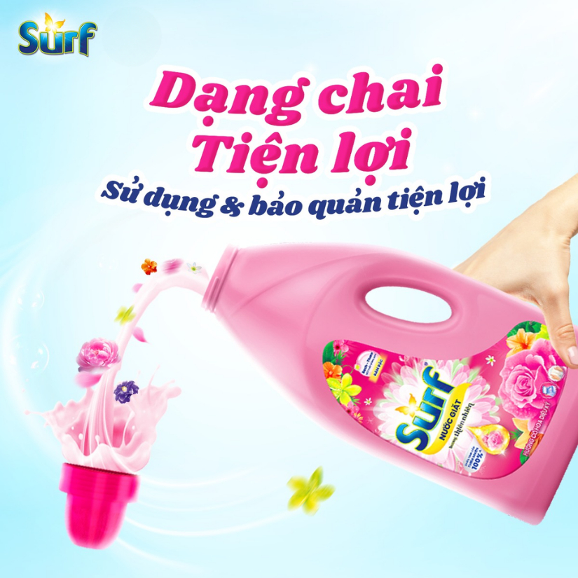 Nước Giặt Surf - Can 2.7KG/ Túi 2.9kg  bonghoanang