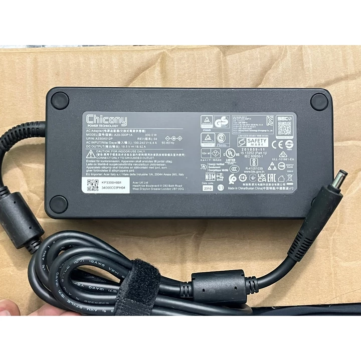 Bán sạc laptop acer Gaming 330W ( 19.5V 16.92A ) 5.5×1.7mm Hàng cũ , zin bóc máy - chính hãng