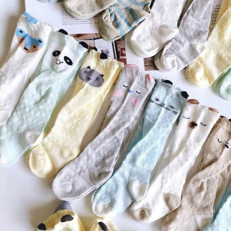 Tất dài cho bé chống trơn-tất/vớ chất liệu cotton cho bé từ 0-1,5 tuổi