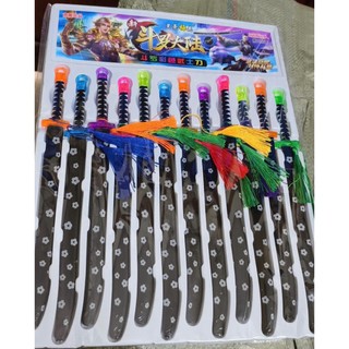 Vỉ 12 bộ đồ chơi Kiếm nhựa Nhật Bản dài 32cm