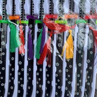Vỉ 12 bộ đồ chơi Kiếm nhựa Nhật Bản dài 32cm