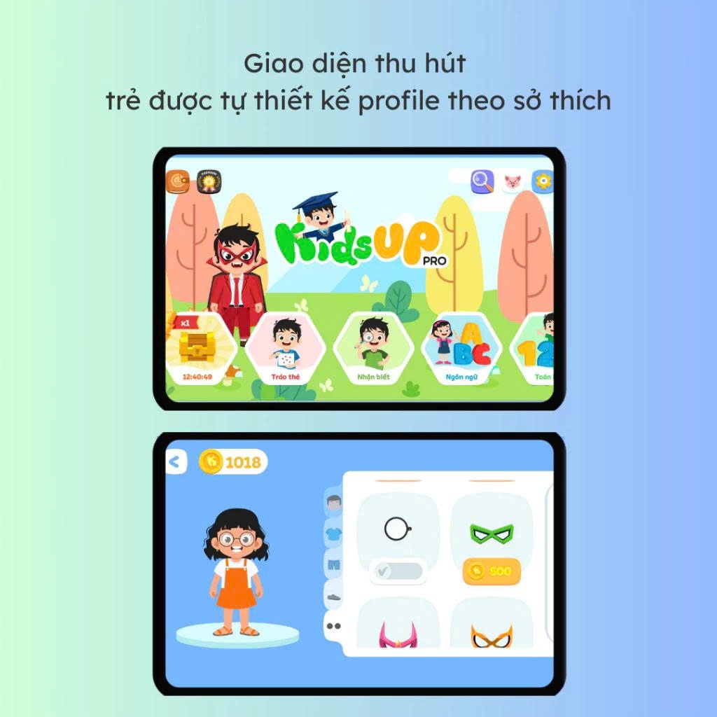 Khóa Học KidsUP Pro Gói 3 Tháng - Chương trình giáo dục sớm toàn diện cho trẻ 1-8 tuổi