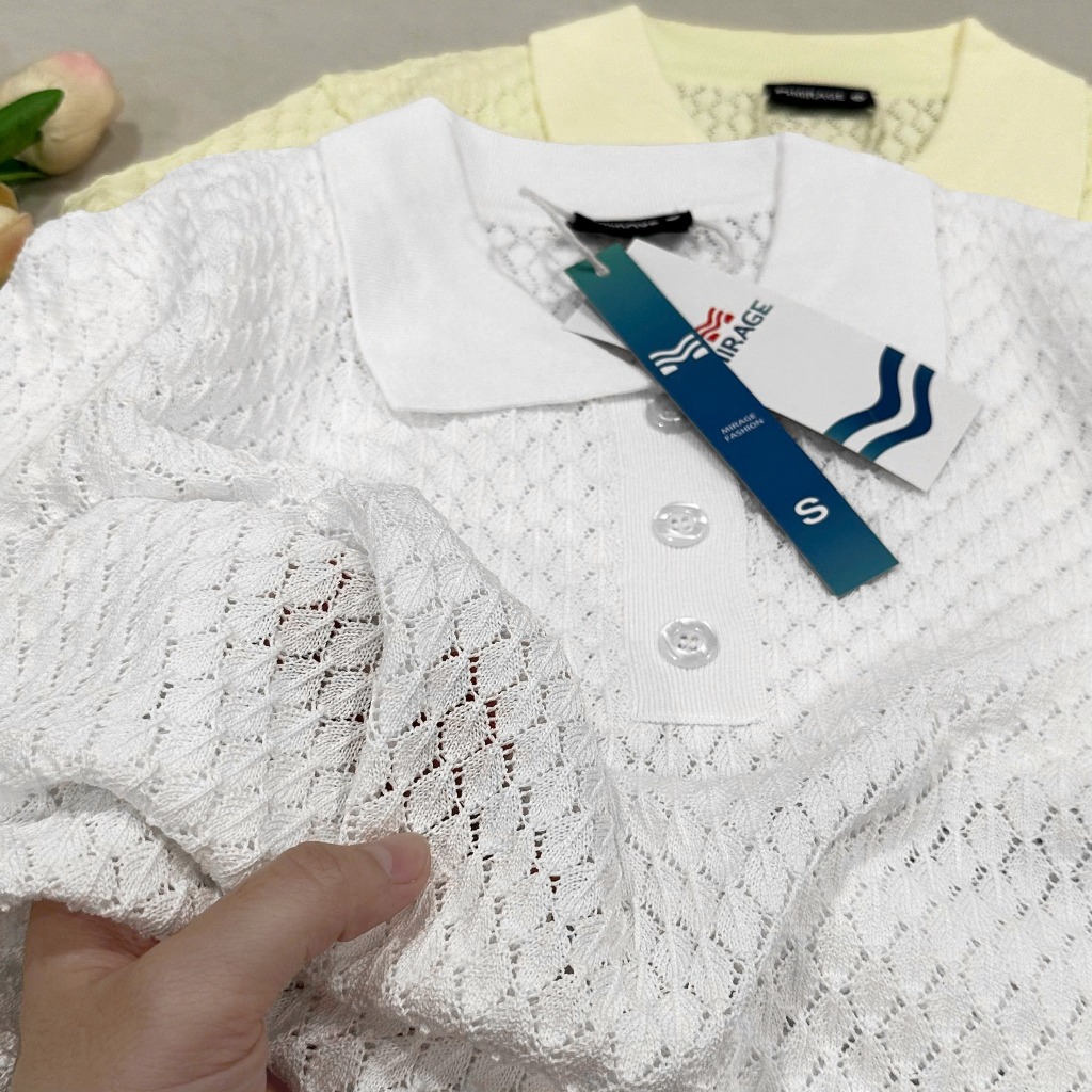 Áo Len Mirage Thiết Kế Ô Lưới Local Brand Chất Len Mềm Mịn Thoáng Mát.