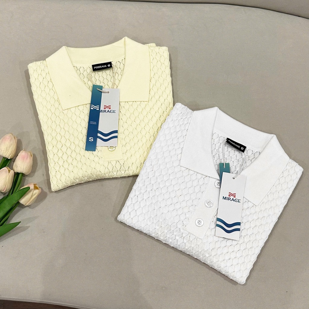 Áo Len Mirage Thiết Kế Ô Lưới Local Brand Chất Len Mềm Mịn Thoáng Mát.