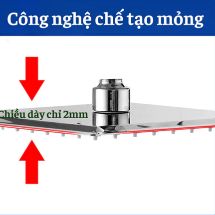 Đủ bộ bát sen VUÔNG, TRÒN tắm đứng kèm dây nối bằng Inox sáng bóng tiện lợi gồm bát sen cần treo b át và dây sen