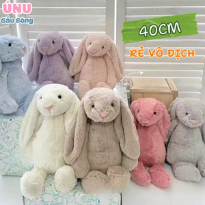 Gấu Bông Thỏ Jel.ly Cat 40cm, Gấu Bông Bunny, Thỏ Quý Tộc ,Thú Nhồi Bông Thỏ Tai Dài, Nhiều Size, Nhiều Màu