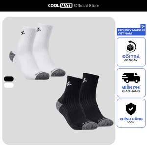 Combo 2 Tất Thể Thao Seamless Cổ Dài êm ái siêu bền Coolmate