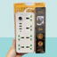 Ổ cắm điện Power Socker 2000w - 6 cổng AC + 3USB + 1type c - dài 2M
