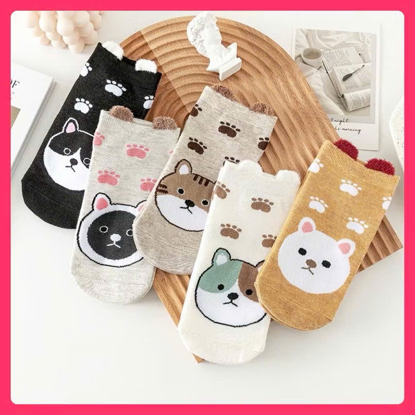 ất cho bé, tất chống trượt cho bé, tất cổ ngắn cho bé 0 Đến 2.5 Tuổi Nemo Baby mềm mại TH-02