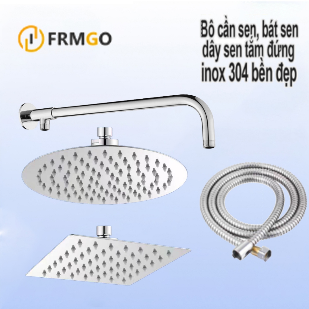 Cần nối sen tắm đứng, thanh nối dài sen tắm, bộ chuyển đổi sen thường thành sen cây, bát sen cây to