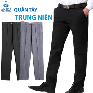 Quần tây trung niên nam phong cách sang trọng, dễ phối đồ đi làm