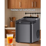 [HECCI HOME] Máy Làm Đá Viên Mini Siêu Tốc 7-10 Phút Tạo Đá 15kg An Toàn Vệ Sinh Tiện Lợi Cho Gia Đình — ảnh 4