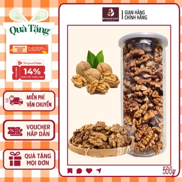 450g Nhân Hạt óc chó BAOANFOOD - Nhân Hạt óc chó vàng, LOẠI1 thơm ngon sấy nguyên vị, hạt óc chuẩn vị